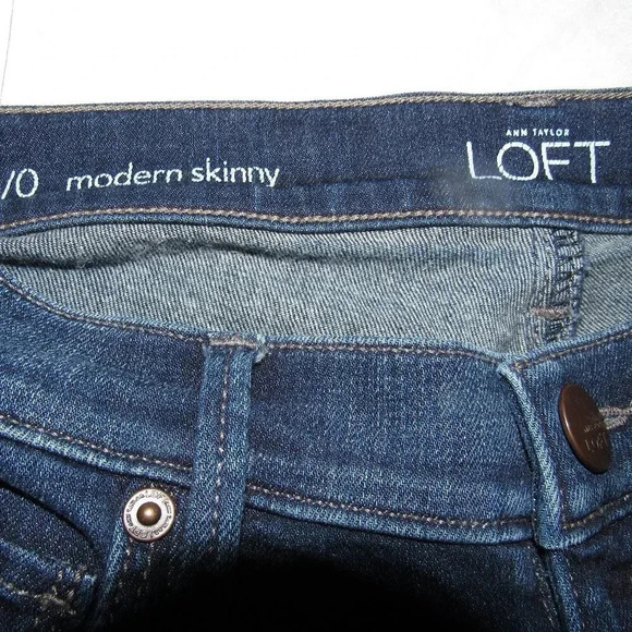Ann Taylor LOFT Modern Skinny Dark Wash Jeans Sz 0 - Picture 5 of 6